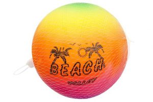 BEACH VOLLEYBAL IN EEN NETJE