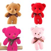 SLEUTELHANGER PLUCHE BEER 4 KLEUREN