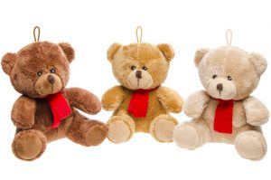 BEER PLUCHE 16 CM 3 KLEUREN