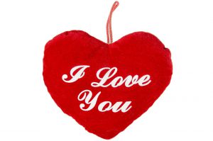 PLUCHE HART 22 CM I LOVE YOU