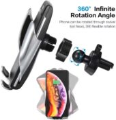 TREQA - luxe telefoonhouder - 15 Watt draadloos opladen