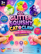 GLITTER SQUISHY CAT CLAW IN 50 MM CAPSULE